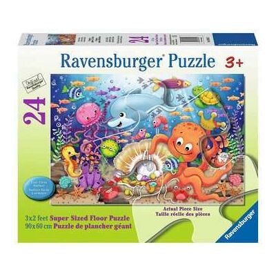 Ravensburger Fishie's Fortune - 24 Piece Giant Floor Jigsaw Puzzle for Kids 3+ - Educational Toy Ravensburger Fishie's Fortune - 24 Piece Giant Floor Jigsaw Puzzle for Kids 3+ - Educational Toy
