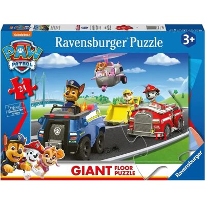 Puzzle géant Paw Patrol de Ravensburger - 24 pièces - 70x50 CM - Publicité Puzzle géant Paw Patrol de Ravensburger - 24 pièces - 70x50 CM - Publicité