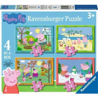 Ravensburger Peppa Pig Four Seasons Jigsaw Puzzle - Kids 3+ Ravensburger Peppa Pig Four Seasons Jigsaw Puzzle - Kids 3+