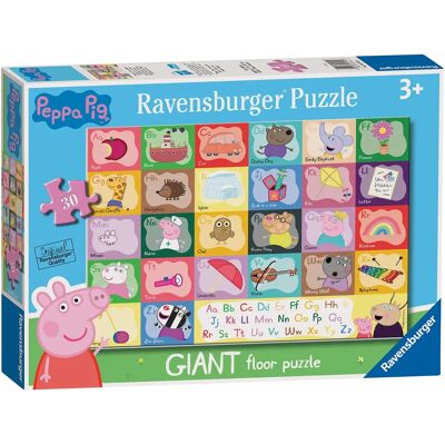 Ravensburger Peppa Pig Alphabet Floor Puzzle - 24 Giant Pieces Ravensburger Peppa Pig Alphabet Floor Puzzle - 24 Giant Pieces