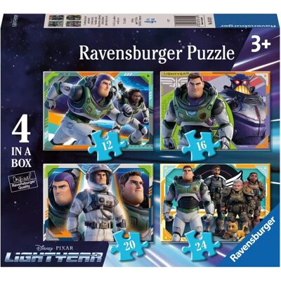Ravensburger Disney Pixar Buzz Lightyear 4-em-um Quebra-cabeça - Jogo infantil Ravensburger Disney Pixar Buzz Lightyear 4-em-um Quebra-cabeça - Jogo infantil