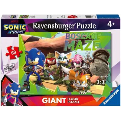 Ravensburger - Quebra-cabeça Sonic - 60 Peças Gigantes - 4+ Anos Ravensburger - Quebra-cabeça Sonic - 60 Peças Gigantes - 4+ Anos