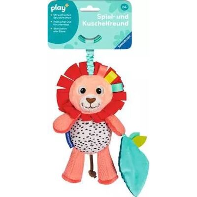 Ravensburger Babyspielzeug - Play+ Rassel-Löwe - Weiches Plüschtier mit Rasselclip Ravensburger Babyspielzeug - Play+ Rassel-Löwe - Weiches Plüschtier mit Rasselclip