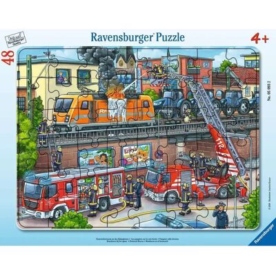 Puzzle Pompiers en Action - 48 Pièces Puzzle Pompiers en Action - 48 Pièces