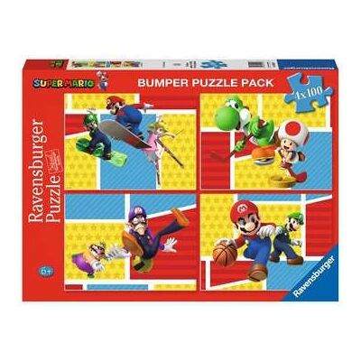 Rompecabezas Ravensburger Super Mario 4x100 piezas - Puzzle Rompecabezas Ravensburger Super Mario 4x100 piezas - Puzzle