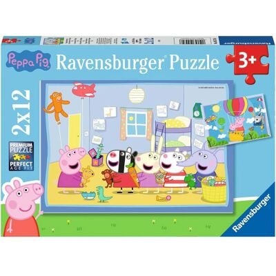 Puzzle Ravensburger 05574 Avventura 2x12 Peppa Pig per bambini Puzzle Ravensburger 05574 Avventura 2x12 Peppa Pig per bambini