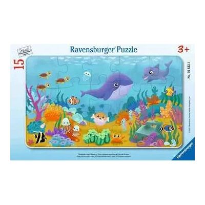 Ravensburger 56323 Puzzle - Animals Under Sea, 15 pcs, For Kids 3+ Ravensburger 56323 Puzzle - Animals Under Sea, 15 pcs, For Kids 3+