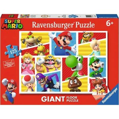 Ravensburger Super Mario Rompecabezas Gigante de 125 Piezas - Puzzle Ravensburger Super Mario Rompecabezas Gigante de 125 Piezas - Puzzle