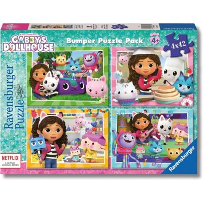 Ravensburger Puzzle Rosa 4x42 Gabby's Dollhouse - Puzzle Ravensburger Puzzle Rosa 4x42 Gabby's Dollhouse - Puzzle