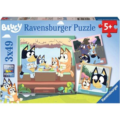 Set de 3 puzzles Bluey Ravensburger - Juguete educativo para niños Set de 3 puzzles Bluey Ravensburger - Juguete educativo para niños