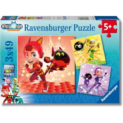 Puzzle Enfant Ravensburger 3x49 Petronix Defenders - Jouet Éducatif Puzzle Enfant Ravensburger 3x49 Petronix Defenders - Jouet Éducatif