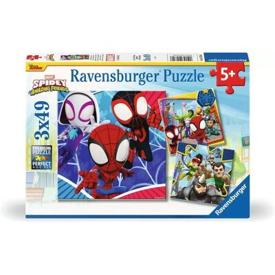 Ravensburger Spidey a Jeho Úžasní Přátelé 3x49 Puzzle Ravensburger Spidey a Jeho Úžasní Přátelé 3x49 Puzzle