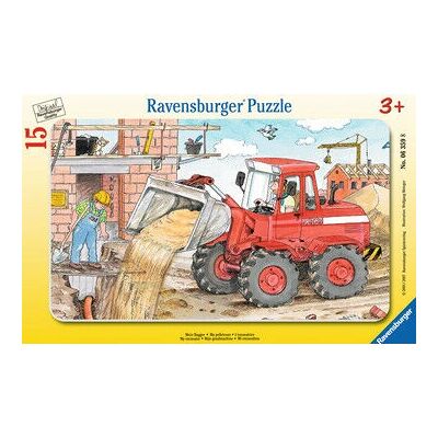 Puzzle de scène de construction Ravensburger 15 pièces Puzzle de scène de construction Ravensburger 15 pièces