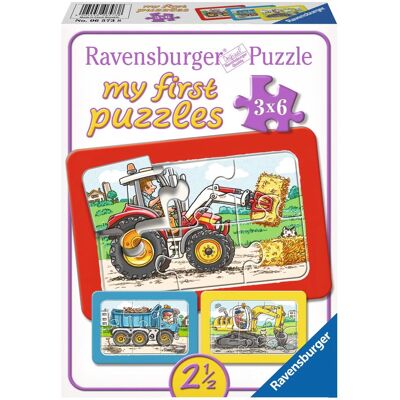 Puzzle di veicoli da 6 pezzi Ravensburger - Giocattolo educativo Puzzle di veicoli da 6 pezzi Ravensburger - Giocattolo educativo