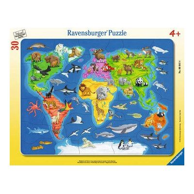 Ravensburger Modell 00.006.641 Formpuzzle - Landkarten 30 Stk Ravensburger Modell 00.006.641 Formpuzzle - Landkarten 30 Stk