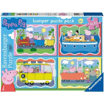 Quebra-cabeças Peppa Pig Ravensburger 4x42 - Diversão Educativa Quebra-cabeças Peppa Pig Ravensburger 4x42 - Diversão Educativa
