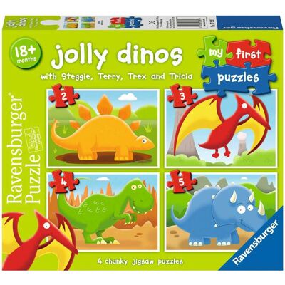 Ravensburger Mi Primer Rompecabezas - Colección de Dinos - Puzzle para Niños 18+ Meses Ravensburger Mi Primer Rompecabezas - Colección de Dinos - Puzzle para Niños 18+ Meses