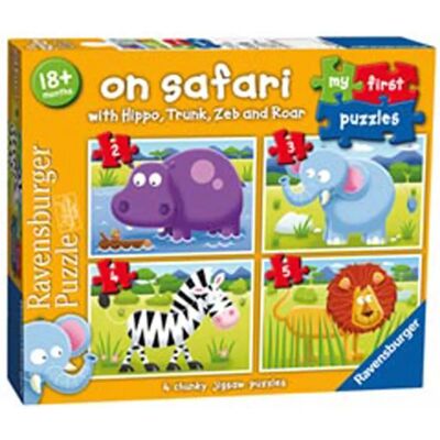 Ravensburger Safari Puzzle - 4 Jigsaw Puzzles for Kids Ravensburger Safari Puzzle - 4 Jigsaw Puzzles for Kids