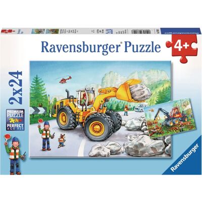 Quebra-cabeça Ravensburger Máquinas Pesadas em Ação - Quebra-cabeça Quebra-cabeça Ravensburger Máquinas Pesadas em Ação - Quebra-cabeça
