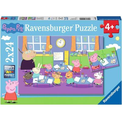 Ravensburger Peppa Pig 2X24 Puzzles pour Enfants - Puzzle Ravensburger Peppa Pig 2X24 Puzzles pour Enfants - Puzzle