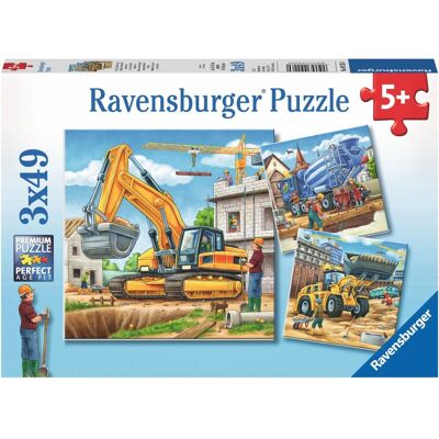 Ravensburger 4005556092260 Grote Bouwvoertuigen Puzzel - Puzzel Ravensburger 4005556092260 Grote Bouwvoertuigen Puzzel - Puzzel