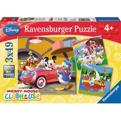 Ravensburger Mickey Mouse 3x49 pièces - Puzzle pour enfants Ravensburger Mickey Mouse 3x49 pièces - Puzzle pour enfants