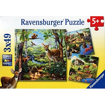 Puzzle Animali Ravensburger - 49 pezzi Puzzle Animali Ravensburger - 49 pezzi