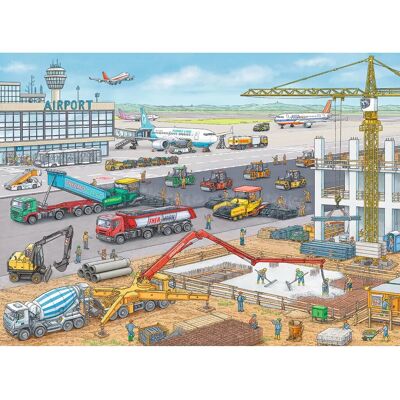 Ravensburger Costruzione all'Aeroporto - Puzzle per bambini - 100 pezzi Ravensburger Costruzione all'Aeroporto - Puzzle per bambini - 100 pezzi