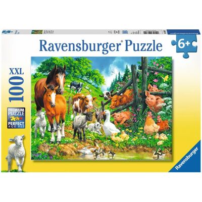 Ravensburger 00.010.689 Puzzle Animali - 100 Pezzi XXL Ravensburger 00.010.689 Puzzle Animali - 100 Pezzi XXL
