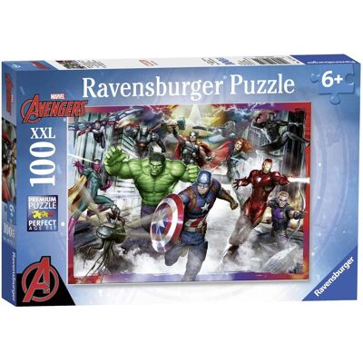 Puzzle Marvel Avengers Ravensburger - 100 pièces XXL - Dès 6 ans - Publicité Puzzle Marvel Avengers Ravensburger - 100 pièces XXL - Dès 6 ans - Publicité