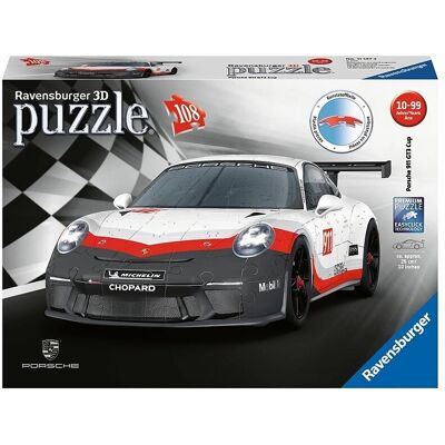 Puzzle 3D Porsche GT3 Cup - Ravensburger 108 Pièces Puzzle 3D Porsche GT3 Cup - Ravensburger 108 Pièces