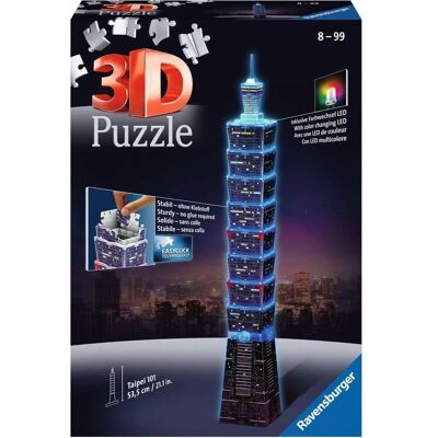 Ravensburger Nachtausgabe Taipei 101 3D Puzzle Ravensburger Nachtausgabe Taipei 101 3D Puzzle