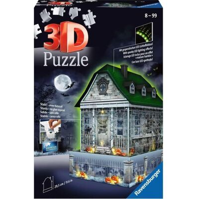 Ravensburger Maison Hantée Nocturne 3D Puzzle - Pièces Uniques Ravensburger Maison Hantée Nocturne 3D Puzzle - Pièces Uniques