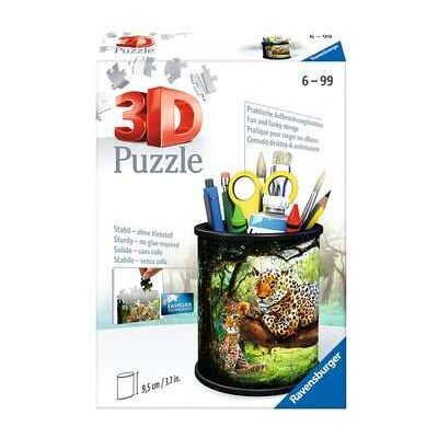 Ravensburger 11263 3D Puzzle - Leopárdok - 54 Részek - Íróasztali Szervező Ravensburger 11263 3D Puzzle - Leopárdok - 54 Részek - Íróasztali Szervező