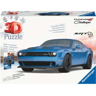 Ravensburger Dodge Challenger Hellcat Redeye Widebody 3D puzzel - Voertuigen Ravensburger Dodge Challenger Hellcat Redeye Widebody 3D puzzel - Voertuigen