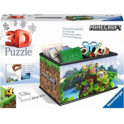 Ravensburger 11286 Boîte de rangement puzzle 3D - Minecraft - 216 pièces Ravensburger 11286 Boîte de rangement puzzle 3D - Minecraft - 216 pièces