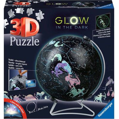 Ravensburger 11544 Globe Étoile Lumineux dans le Noir Puzzle 3D pour Enfants et Adultes - Puzzle Ravensburger 11544 Globe Étoile Lumineux dans le Noir Puzzle 3D pour Enfants et Adultes - Puzzle