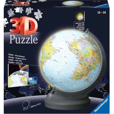 Ravensburger 11549 3D Světový Puzzlesklo s osvětlením Ravensburger 11549 3D Světový Puzzlesklo s osvětlením