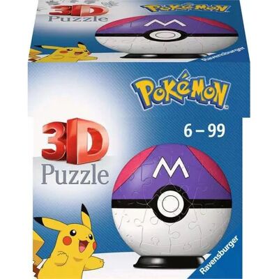 Ravensburger Master Ball 3D Puzzel - Pokémon Pokéballs Ravensburger Master Ball 3D Puzzel - Pokémon Pokéballs