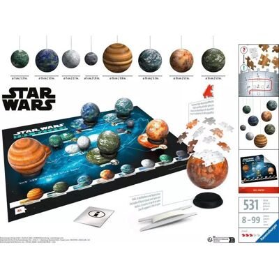 Ravensburger Star Wars 3D Puzzle Égitesek - Típus Kép Ravensburger Star Wars 3D Puzzle Égitesek - Típus Kép