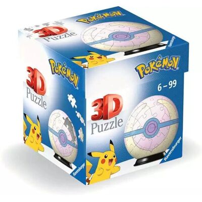 Ravensburger Pokébal 3D Puzzel - 55/54 stuks - Pokémon Gelicenseerd Ravensburger Pokébal 3D Puzzel - 55/54 stuks - Pokémon Gelicenseerd