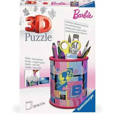 Ravensburger 11585 3D Puzzle - Barbie Desk Organizer - 54 Pieces Ravensburger 11585 3D Puzzle - Barbie Desk Organizer - 54 Pieces
