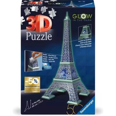 Ravensburger 11591 Puzzle 3D Torre Eiffel - Puzzle Ravensburger 11591 Puzzle 3D Torre Eiffel - Puzzle