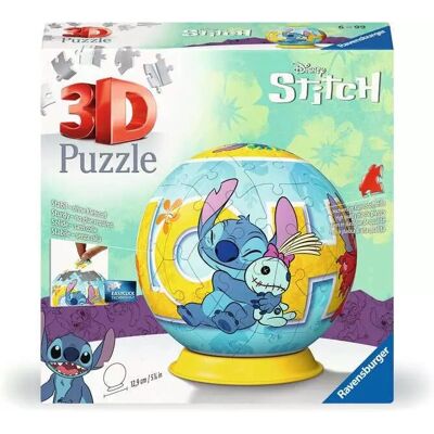 Ravensburger Bola de Rompecabezas 3D de Disney Stitch - Tipo de Puzzle Ravensburger Bola de Rompecabezas 3D de Disney Stitch - Tipo de Puzzle