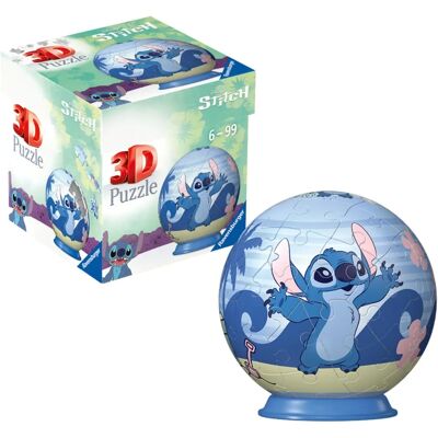 Puzzle 3D Ravensburger Stitch - 54 Pièces - À partir de 6 ans Puzzle 3D Ravensburger Stitch - 54 Pièces - À partir de 6 ans