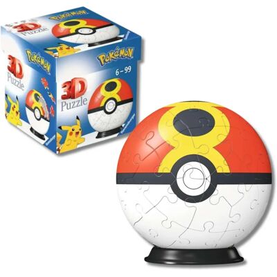 Ravensburger Repeat Ball 3D Puzzel - Pokémon - 54 Stukjes Ravensburger Repeat Ball 3D Puzzel - Pokémon - 54 Stukjes
