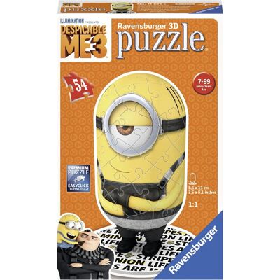 Ravensburger Minion 3D Puzzle - 54 pcs - For Fans Ravensburger Minion 3D Puzzle - 54 pcs - For Fans