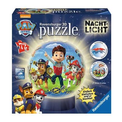 Puzzle 3D Nuit Paw Patrol Ravensburger - 72 pièces - Publicité Puzzle 3D Nuit Paw Patrol Ravensburger - 72 pièces - Publicité