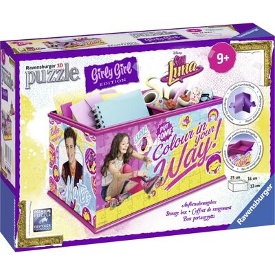 Ravensburger 12090 Quebra-cabeça 3D - Caixa de armazenamento Soy Luna Ravensburger 12090 Quebra-cabeça 3D - Caixa de armazenamento Soy Luna
