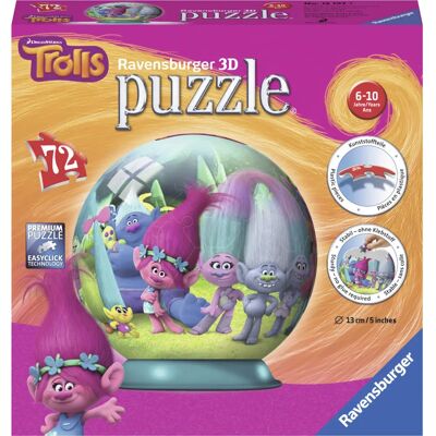 Puzzle 3D Ravensburger - Trolls - 72 pièces - Type de Puzzle - Publicité Puzzle 3D Ravensburger - Trolls - 72 pièces - Type de Puzzle - Publicité